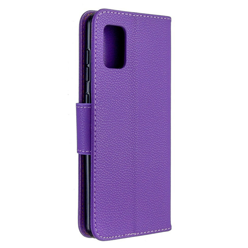 Samsung Galaxy A31 Capa Lychee Flap oblíqua