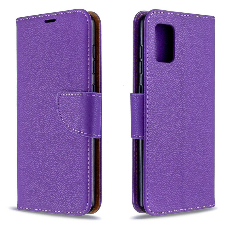 Samsung Galaxy A31 Capa Lychee Flap oblíqua