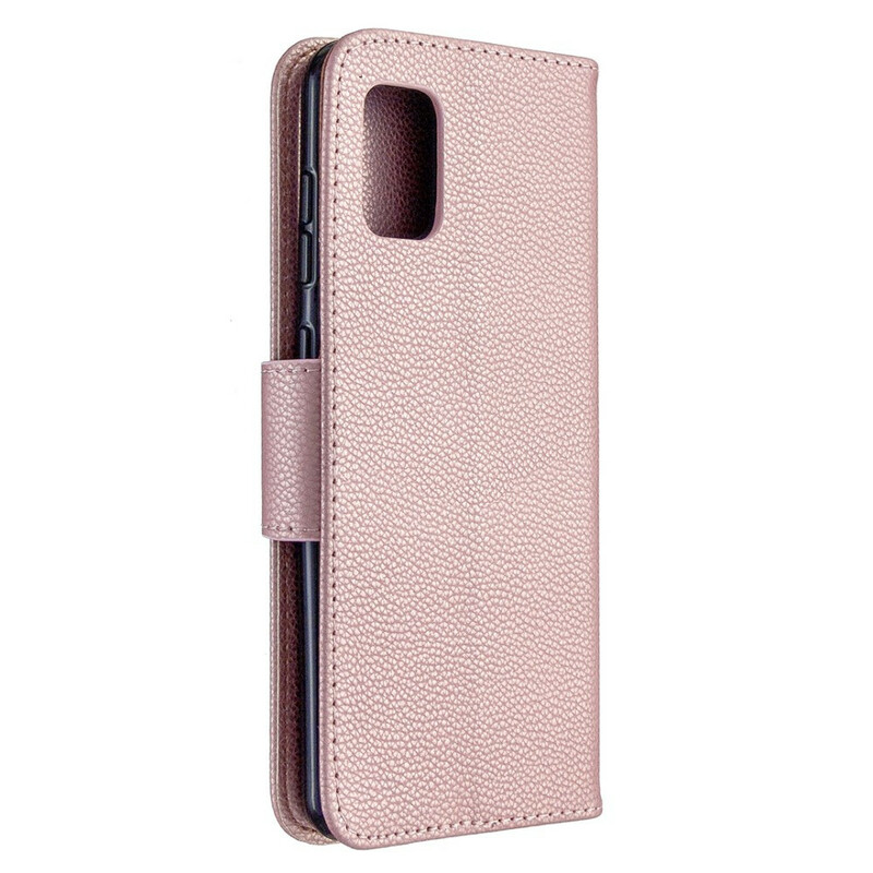Samsung Galaxy A31 Capa Lychee Flap oblíqua
