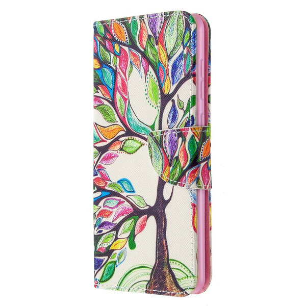 Samsung Galaxy A31 Capa de árvore colorida