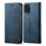 Capa Flip Tecido Samsung Galaxy A10 Jeans