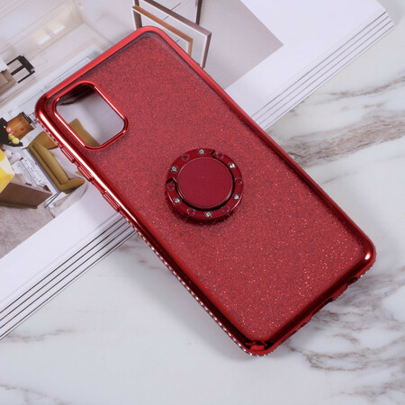 Samsung Galaxy A31 Glitter e anel de capa de diamantes