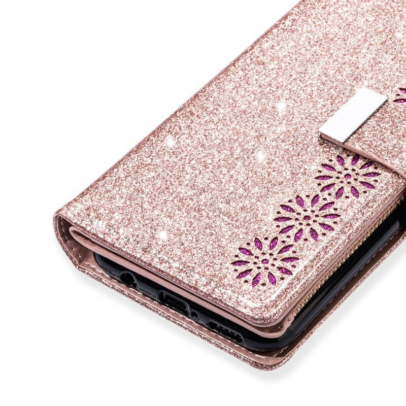 Capa Samsung Galaxy A31 Glitter Capa com fecho de correr