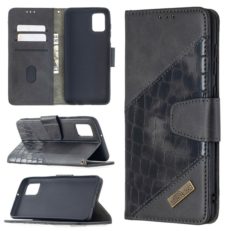 Capa clássico de pele de crocodilo Samsung Galaxy A31 Capa clássico de pele de crocodilo Samsung Galaxy A31