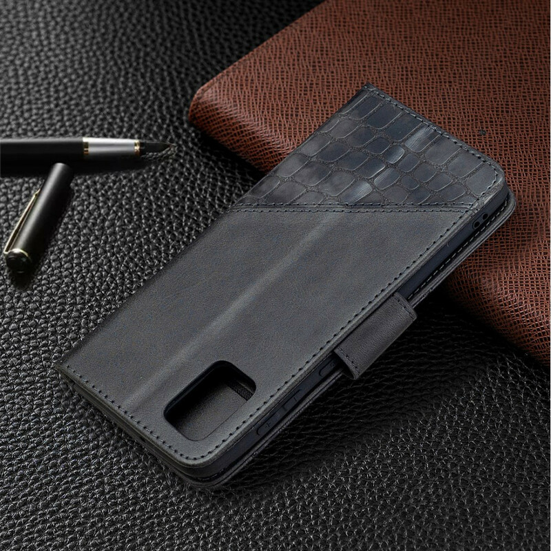 Capa clássico de pele de crocodilo Samsung Galaxy A31 Capa clássico de pele de crocodilo Samsung Galaxy A31