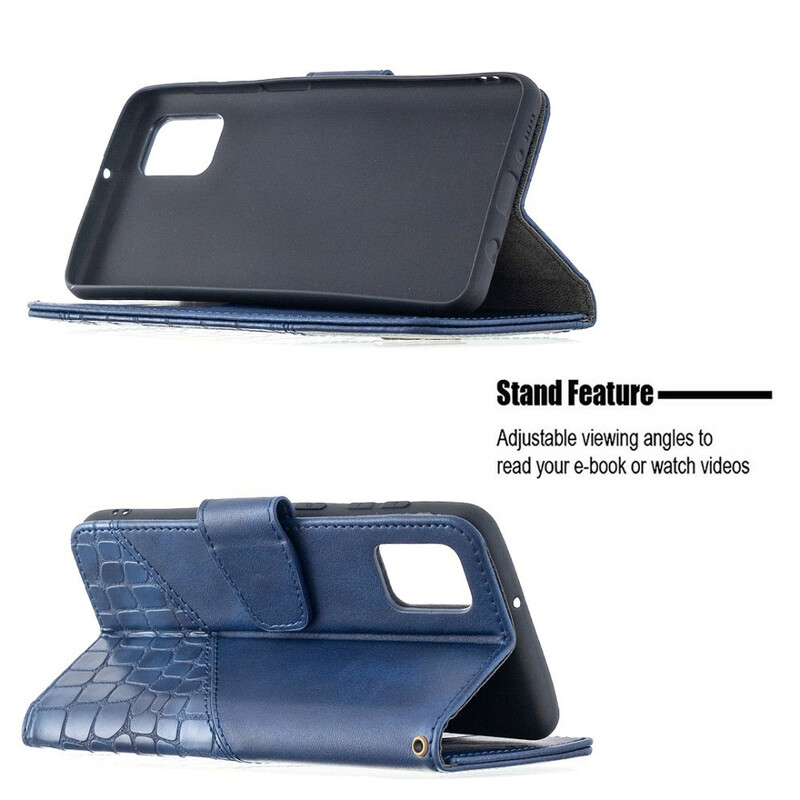 Capa clássico de pele de crocodilo Samsung Galaxy A31