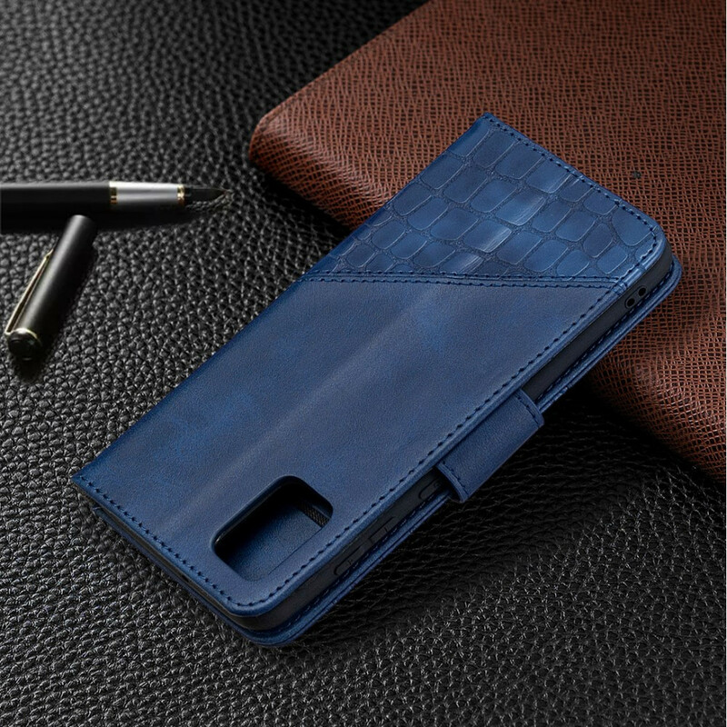 Capa clássico de pele de crocodilo Samsung Galaxy A31