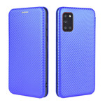 Tampa Flip Cover Samsung Galaxy A31 Fibra de Carbono