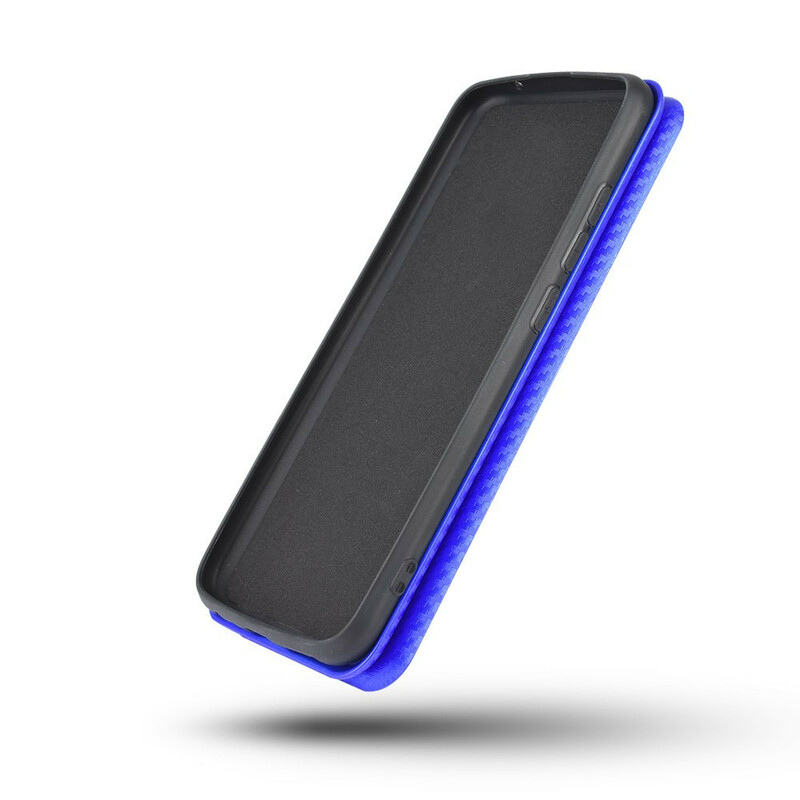Tampa Flip Cover Samsung Galaxy A31 Fibra de Carbono
