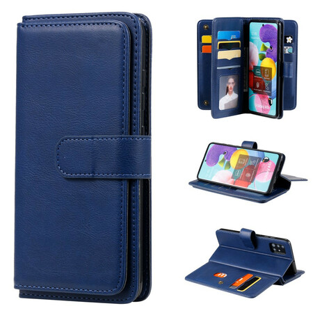 Samsung Galaxy A51 Capa de Couro 9 Porta-Cartões