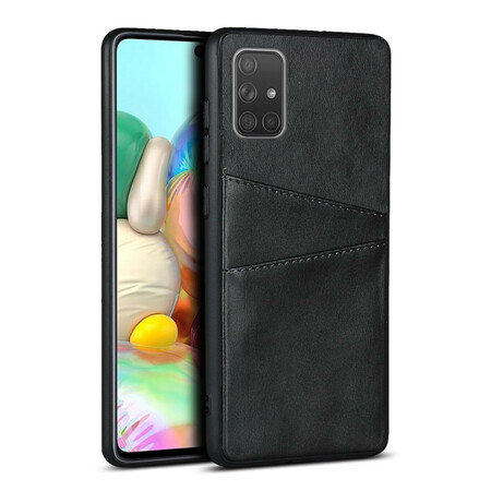 Samsung Galaxy A51 Capa de couro Capa duplo de cartão