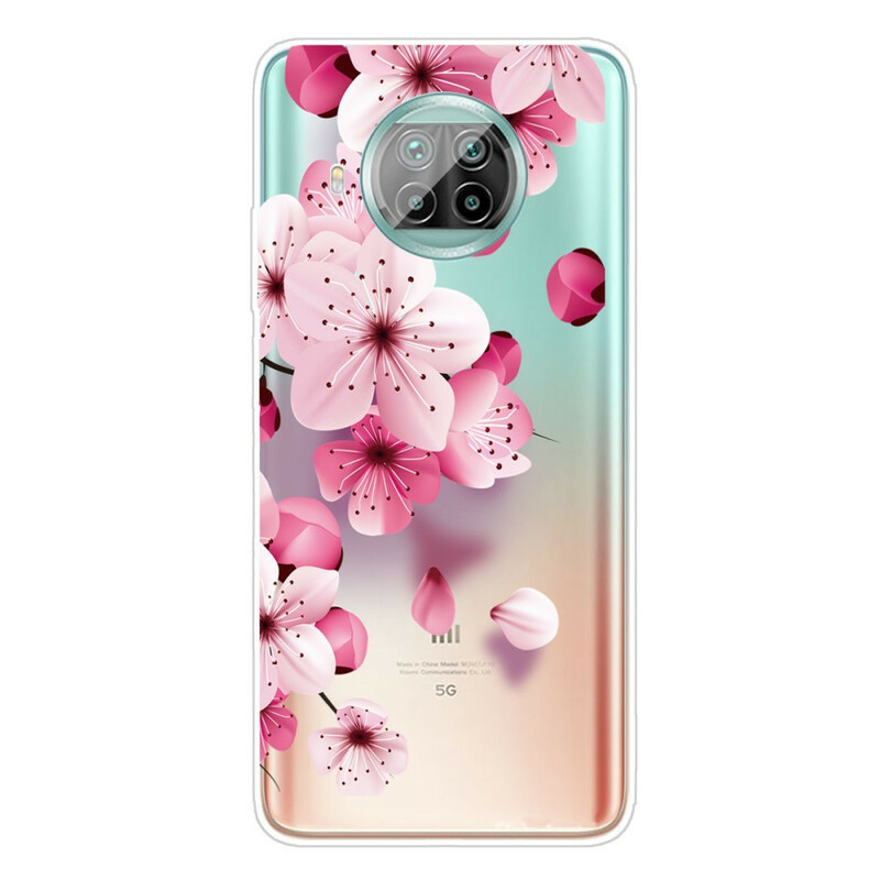 Samsung Galaxy A31 Pequena capa de flores cor-de-rosa