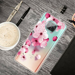 Samsung Galaxy A31 Pequena capa de flores cor-de-rosa