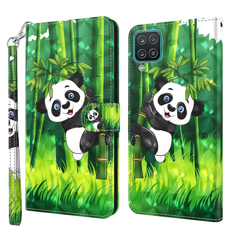 Samsung Galaxy A12 Panda e Capa de Bambu