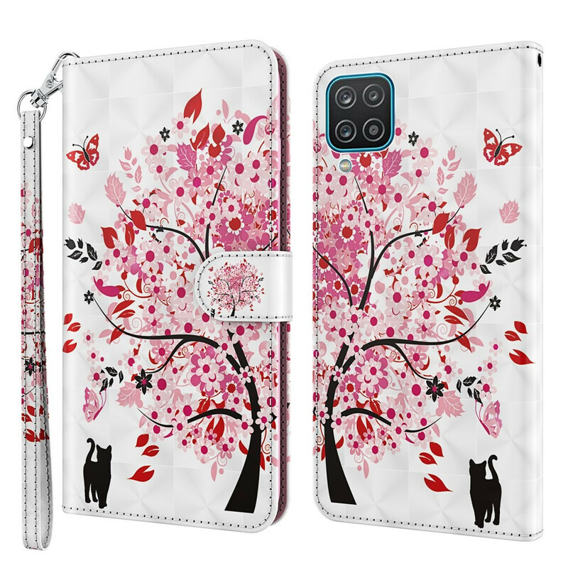 Samsung Galaxy A12 Case Tree Pink