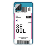 Cartão de embarque Samsung Galaxy A12 para a capa de Seul