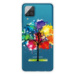 Capa Samsung Galaxy A12 Clear Watercolour Tree