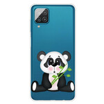 Samsung Galaxy A12 Clear Case Panda Triste
