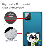 Samsung Galaxy A12 Clear Case Panda Triste