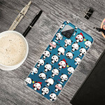 Samsung Galaxy A12 Clear Case Funny Pandas