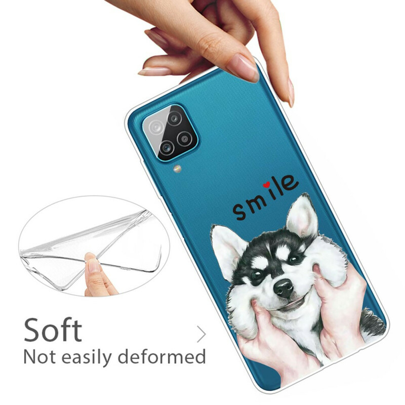 Capa Samsung Galaxy A12 Smile Dog