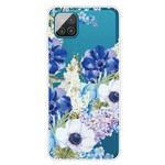 Capa Samsung Galaxy A12 Clear Watercolour Flower