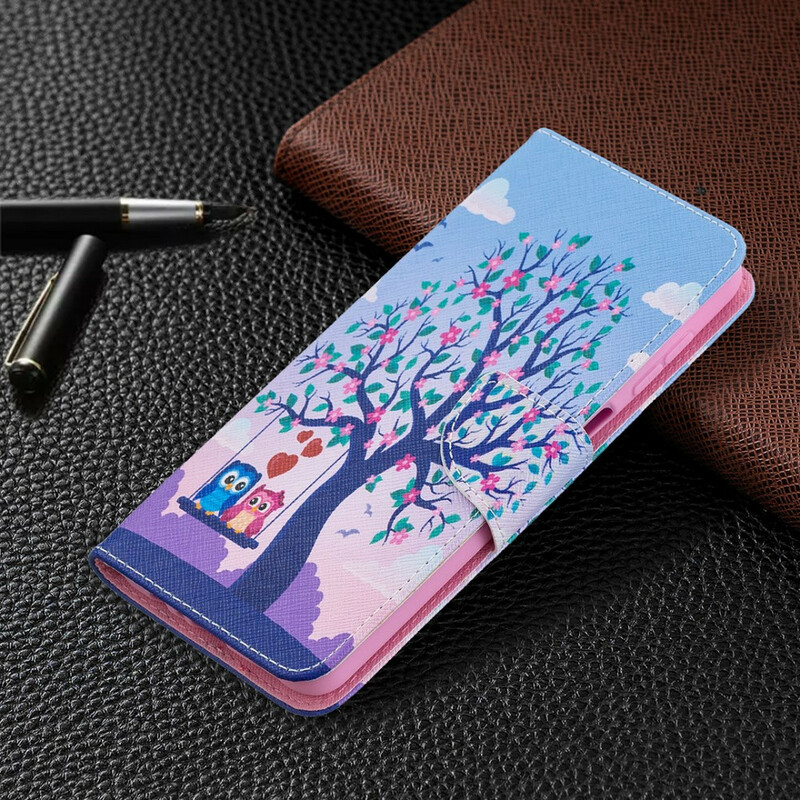 Samsung Galaxy A12 Case Owls On The Swing