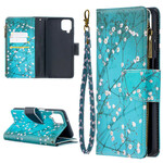 Capa de bolso Samsung Galaxy A12 Zipper Pocket Tree Capa de bolso Samsung Galaxy A12 Zipper Pocket Tree