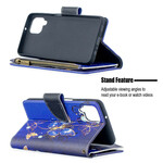 Capa Samsung Galaxy A12 com bolso com zíper Butterfly