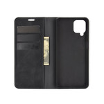 Capa Flip Cover Samsung Galaxy A12 Efeito Couro Mole Capa Flip Cover Samsung Galaxy A12 Efeito Couro Mole