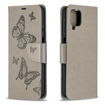 Samsung Galaxy A12 Case Butterflies in Flight with Strap