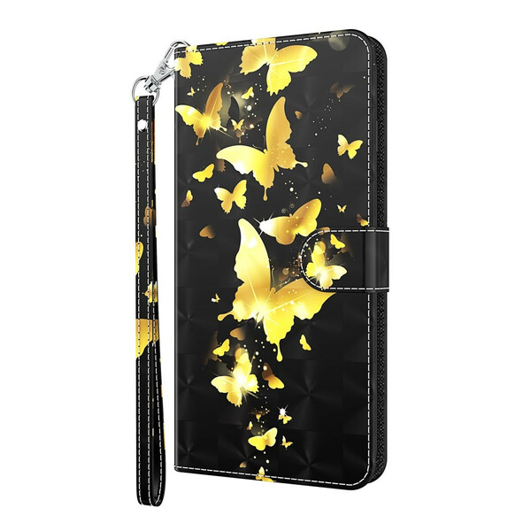 Samsung Galaxy S21 5G Capa de borboletas amarelas