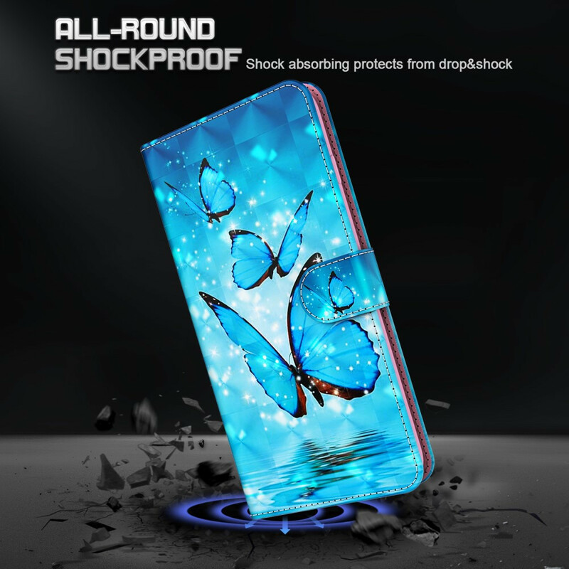 Samsung Galaxy S21 5G Case Flying Blue Butterflies