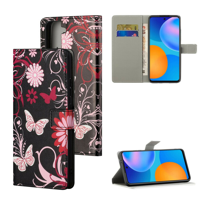 Samsung Galaxy S21 5G Case Butterflies e Flores