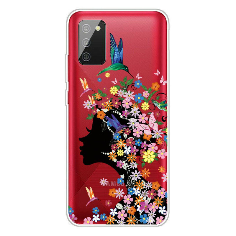 Capa de cabeça florida Samsung Galaxy A02s Cute Flowery