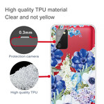 Capa Samsung Galaxy A02s Clear Watercolour Flower