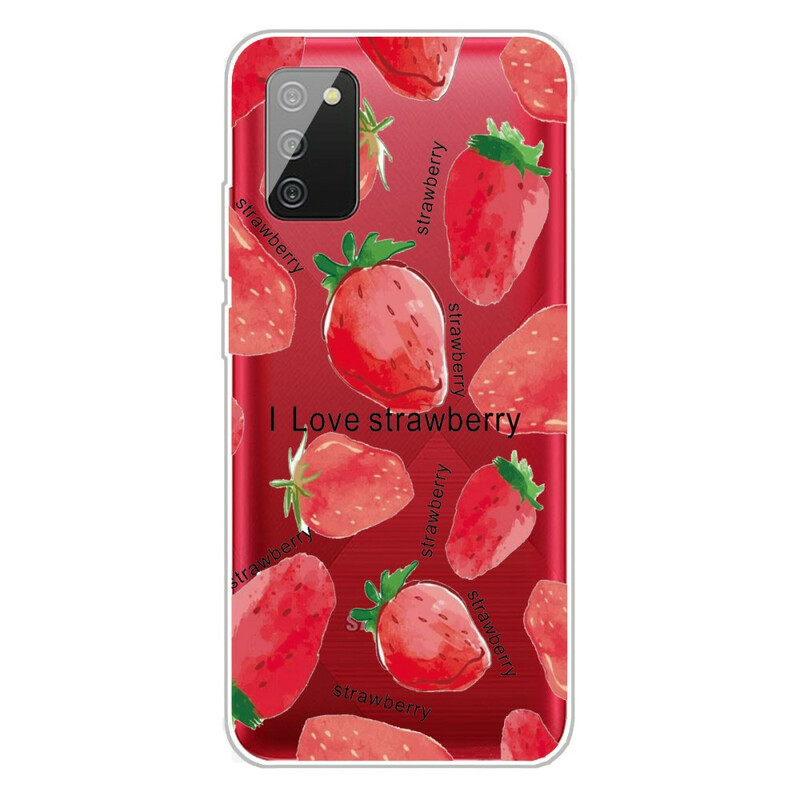 Capa Samsung Galaxy A02s Strawberry / i Love Strawberry