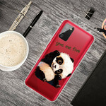 Samsung Galaxy A02s Clear Case Panda Give Me Five