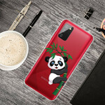 Samsung Galaxy A02s Clear Case Panda On Bamboo