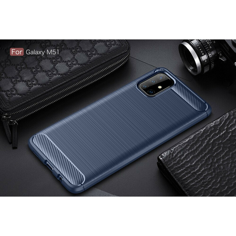 Capa de fibra de carbono escovada Samsung Galaxy M51