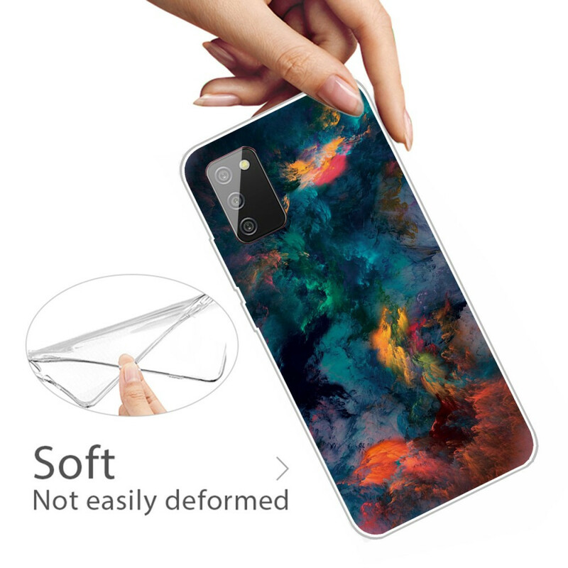 Samsung Galaxy A02s Case Coloured Clouds
