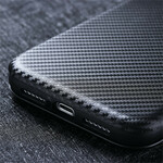 Tampa Flip Cover Samsung Galaxy A02s Fibra de Carbono
