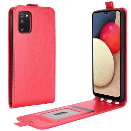 Capa Samsung Galaxy A02s Efeito Couro Vertical de Aba
