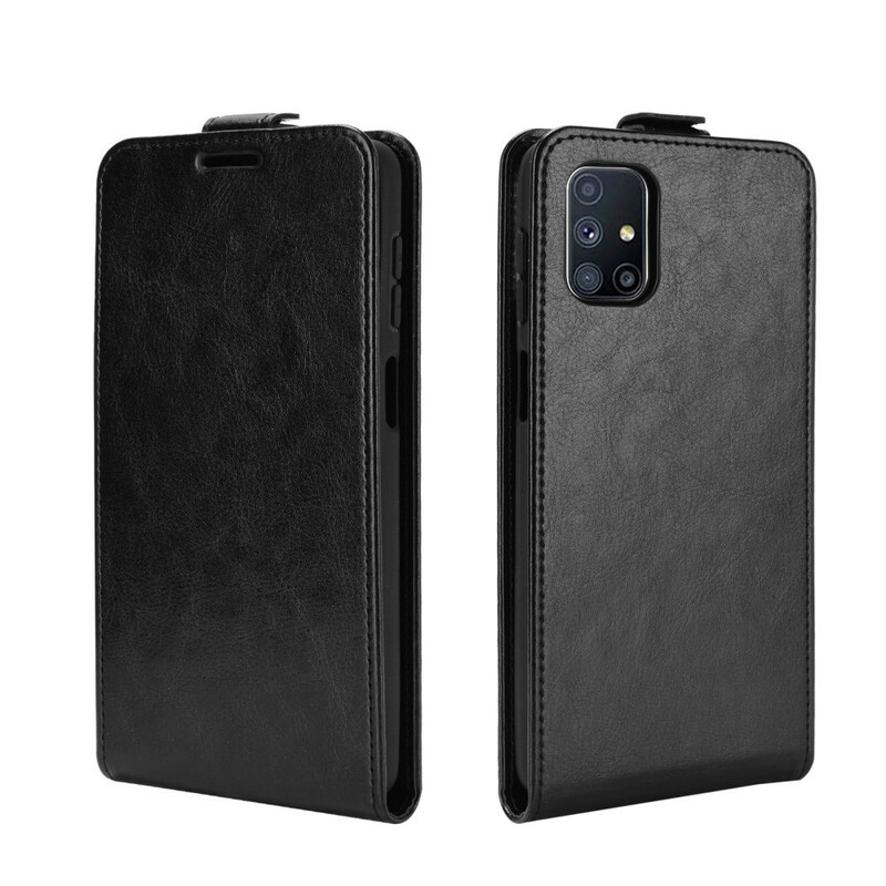 Samsung Galaxy M51 Case Vertical Flap Leather Effect