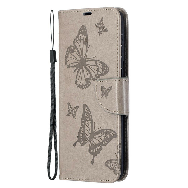 Samsung Galaxy S21 Plus 5G Case Butterflies e Oblíquo Flap