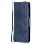 Samsung Galaxy S21 Plus 5G Case Butterflies e Oblíquo Flap