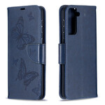 Samsung Galaxy S21 Plus 5G Case Butterflies e Oblíquo Flap