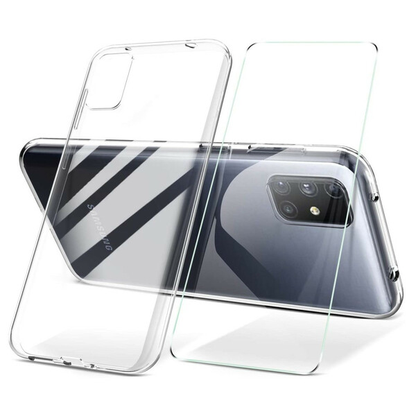 Capa Samsung Galaxy M51 e ecrã de vidro temperado