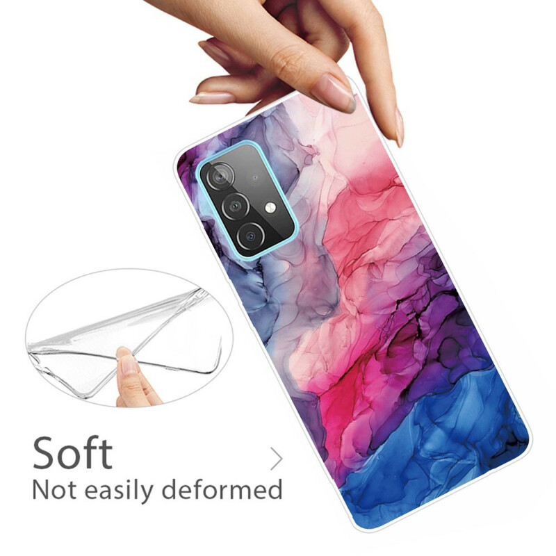 Samsung Galaxy A72 5G Capa de mármore a cores
