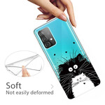 Capa Samsung Galaxy A72 5G Olhe para os Gatos